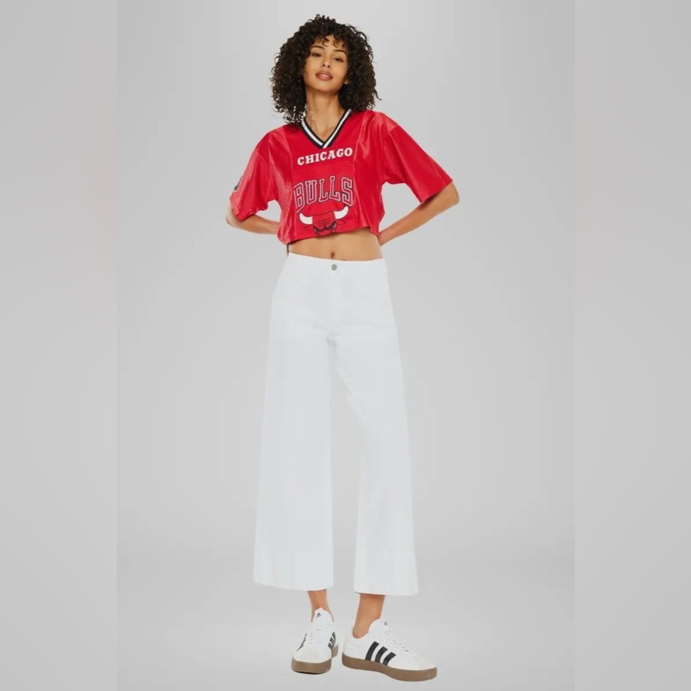 KanCan White Flare Wide Leg Jeans